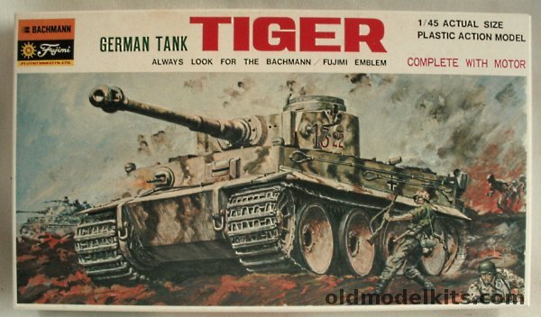 Fujimi 1/45 German Tiger Tank Motorized, 751-300 plastic model kit